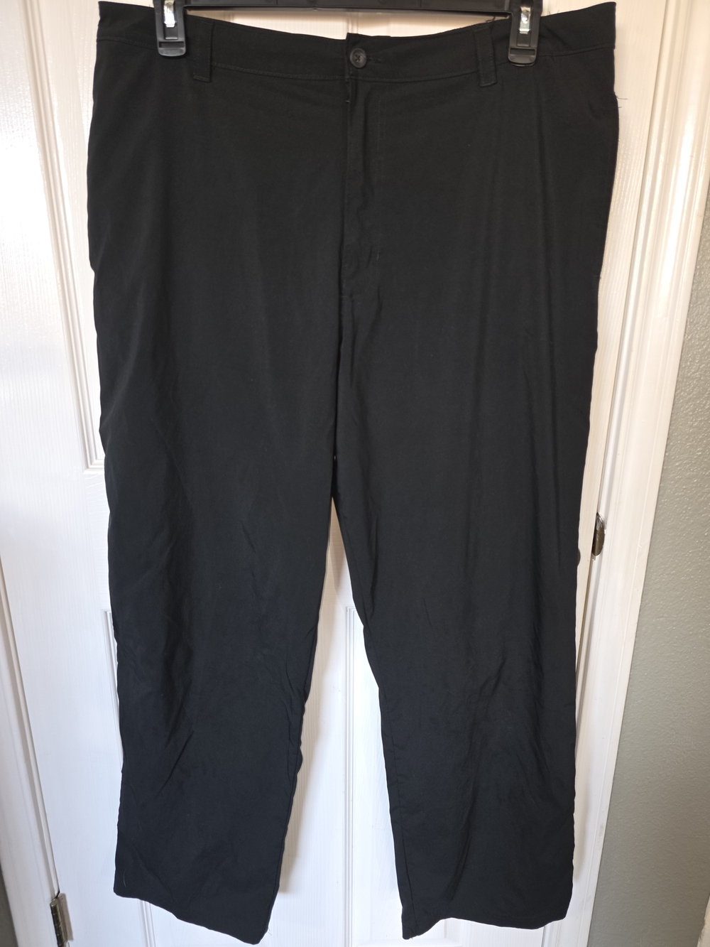 Champion Men's Black Dress Pants - Straight Front